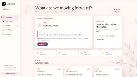 Cover preview of Project Studio Project Management Web App